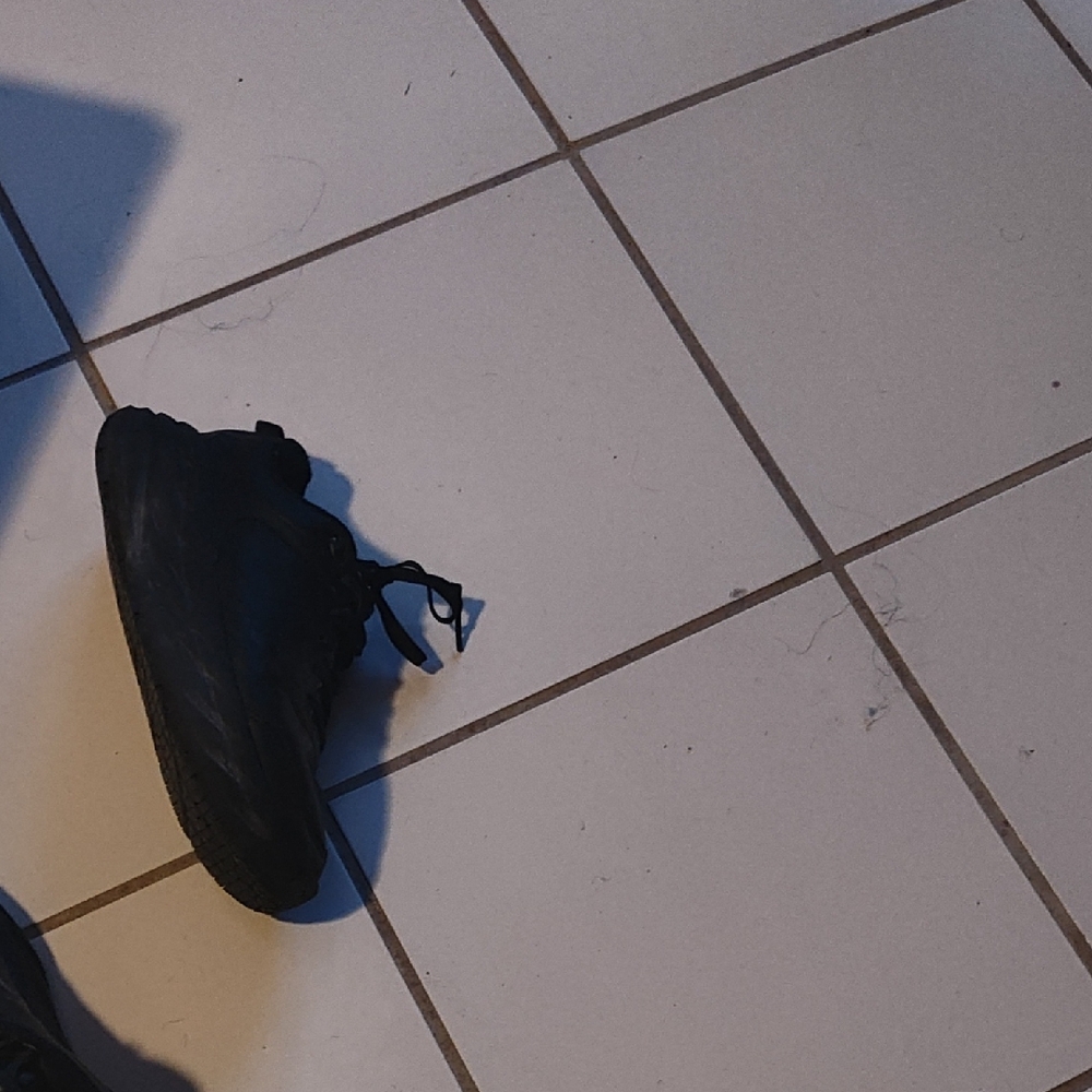 Woman Left Foot Only Black Sneakers